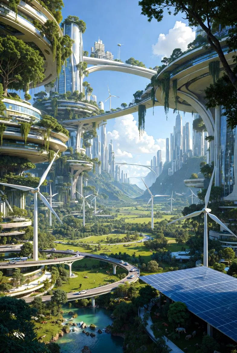 "The Future Doesn't Destroy the Planet… It Builds It Above It" picture 1 of 1