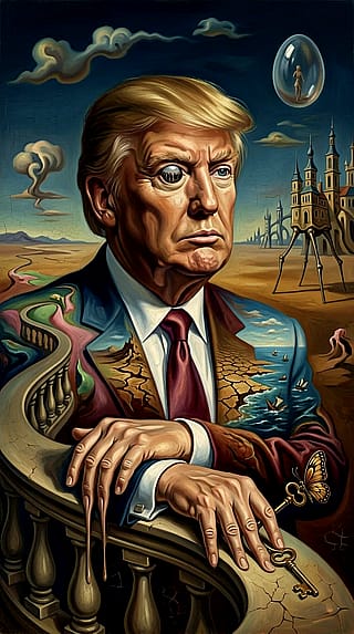 When Dalí Meets Trump: An AI Exploration of Political Surrealism'