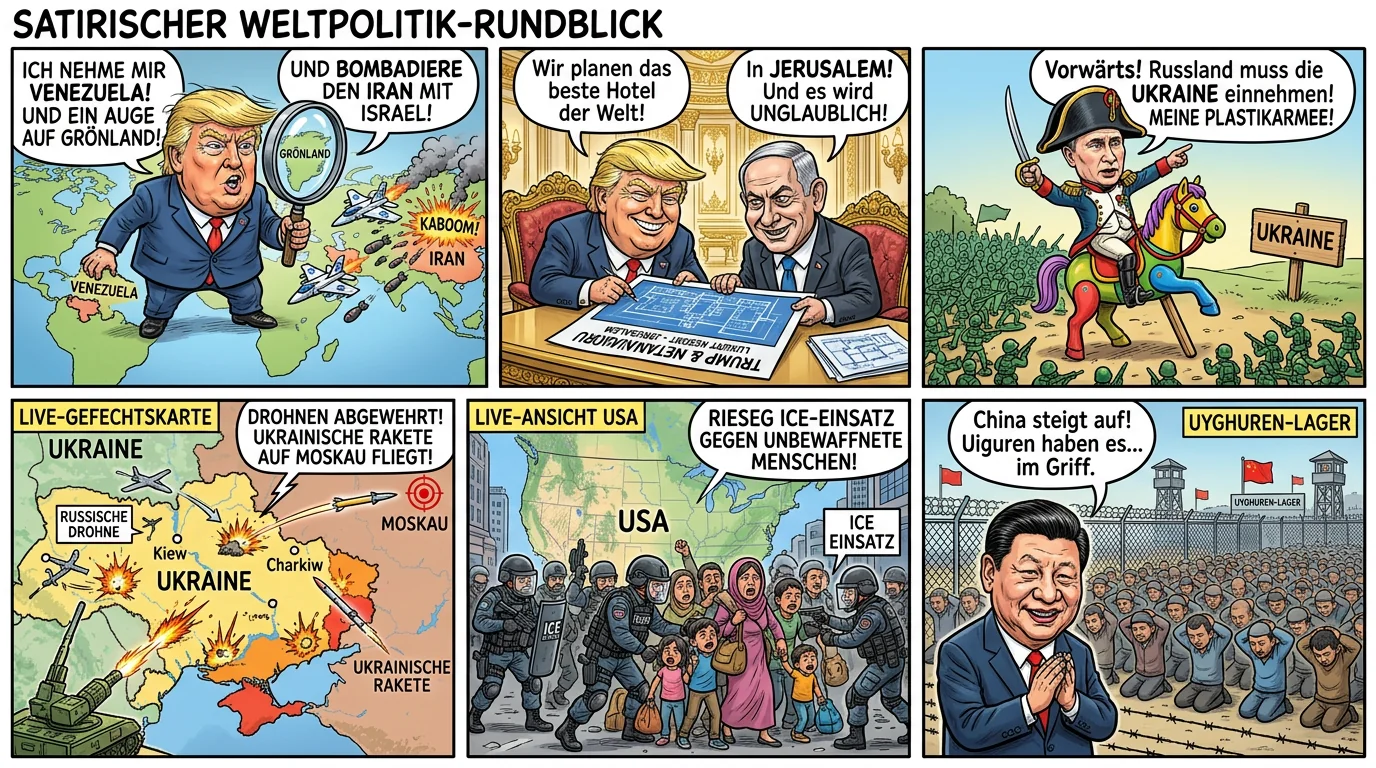Hier die Satirische Weltpolitik Rundumblick picture 2 of 3