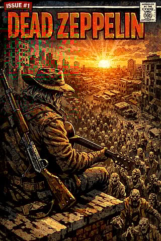 Dead Zeppelin (Issue 1 Cover of a fake comicbook)'