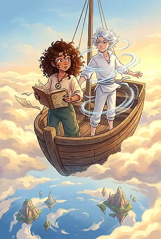 The Wind Cartographer ( Cover to graphic novel )'
