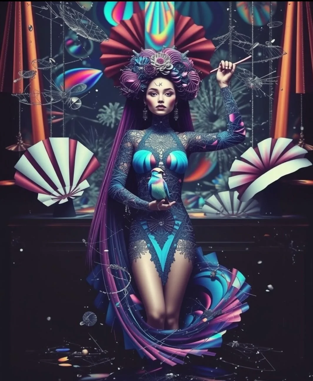 Lady with parrot picture 1 of 1