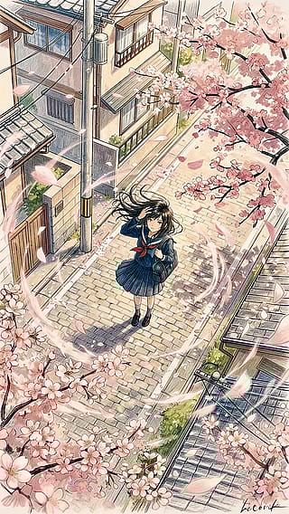 The Day the Spring Breeze Felt Special / Phone Wallpaper Archives'