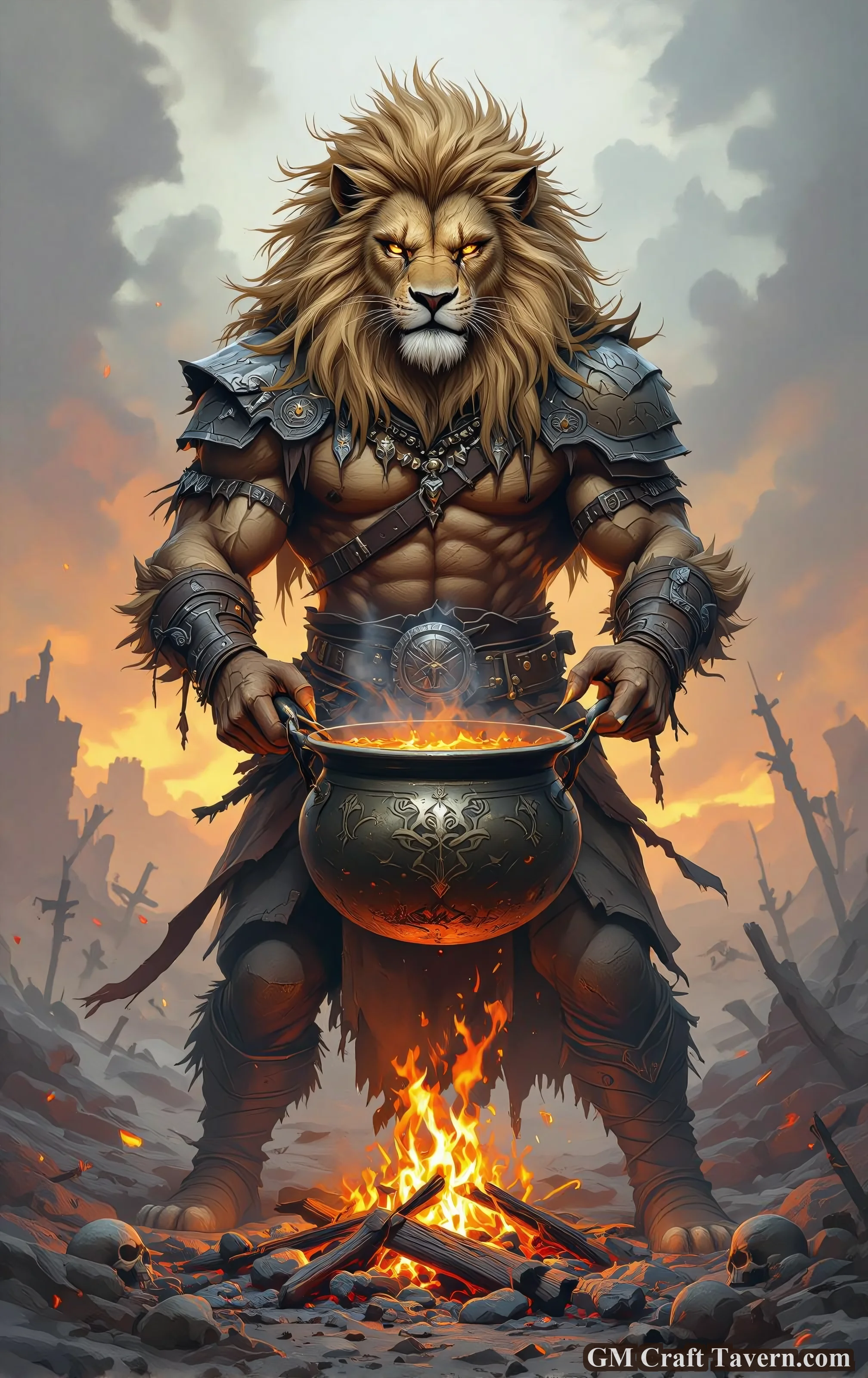 Feline Warrior Brewing Dark Magic picture 1 of 1