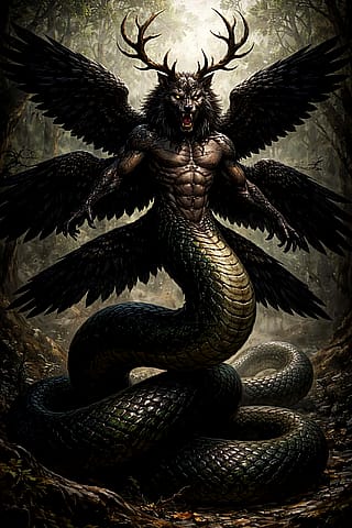 Lycocervus Serpentinus Corvipterus'