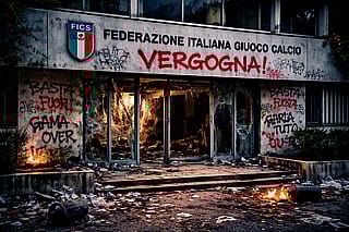 Il mio omaggio alla nazionale italiana, che per la terza volta consecutiva non si qualifica per un Mondiale!'