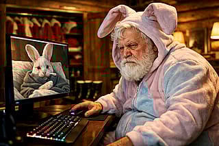 If the real Easter Bunny is sick, someone has to step in.'