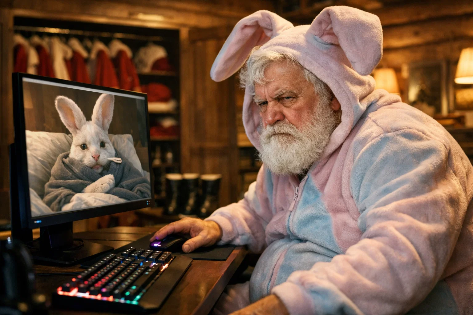 If the real Easter Bunny is sick, someone has to step in. picture 1 of 1