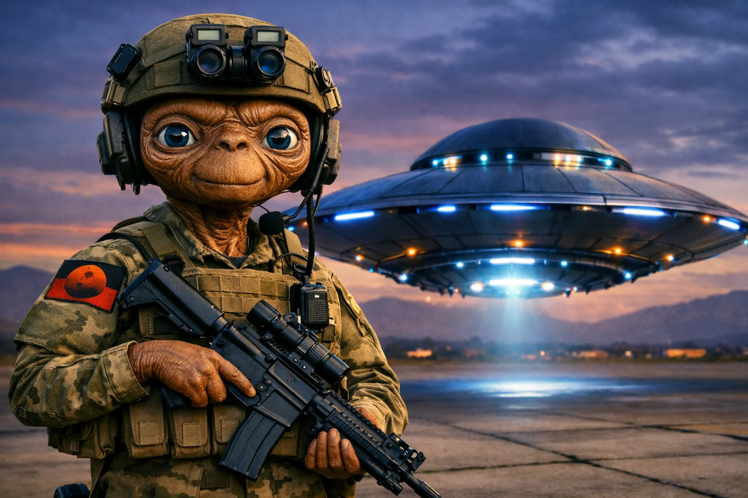 ET went home and joined the army picture 1 of 1