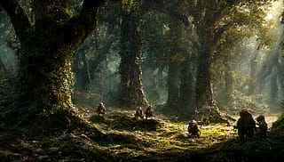 Deep in the ancient forest'