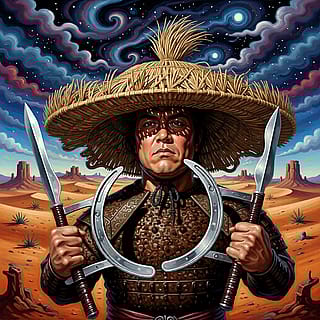 Big Trouble in Little China villain--Thunder--meets Slavador Dali inspired AI'
