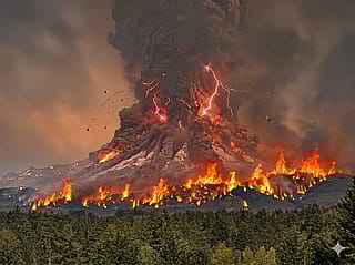 An Erupting Mt. Ranier'