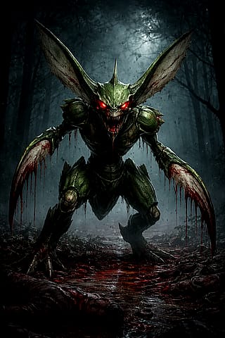 Scyther as a villian'