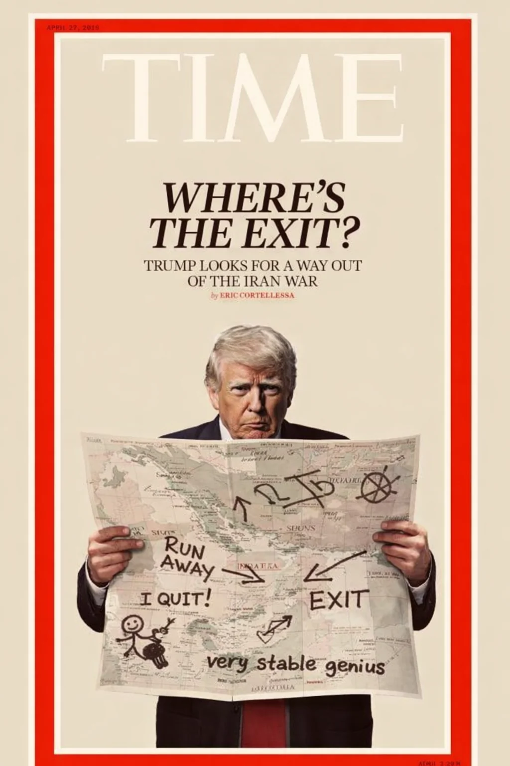 Stable genius planning an exit. picture 1 of 1