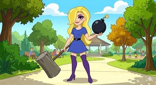 2019 DC Superhero Girls Ms. Ma’am and 2003 Teen Titans Ms. Ma’am. picture 1 of 2