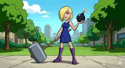 2019 DC Superhero Girls Ms. Ma’am and 2003 Teen Titans Ms. Ma’am. picture 2 of 2