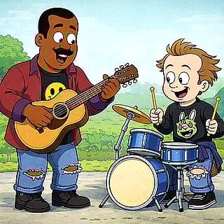 Two Characters I Like As Grunge Rockers'