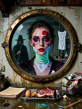 Red glass, rusted dreams'