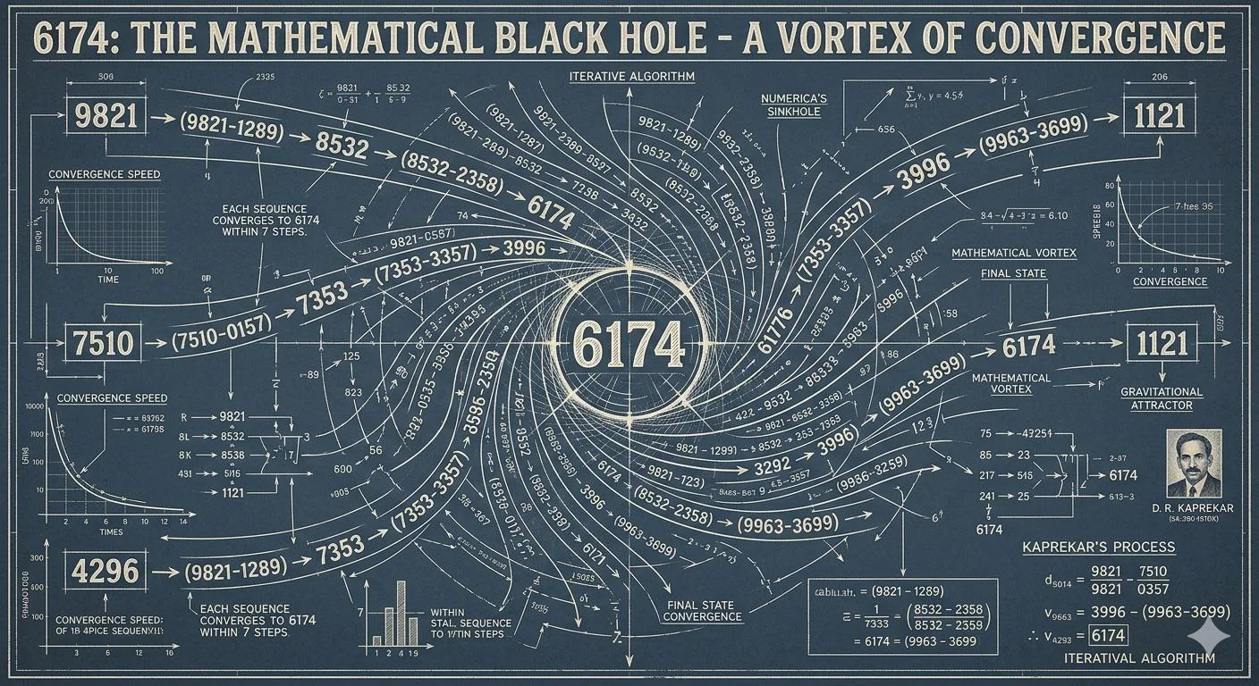 Some math art… Kaprekar’s Constant picture 1 of 1