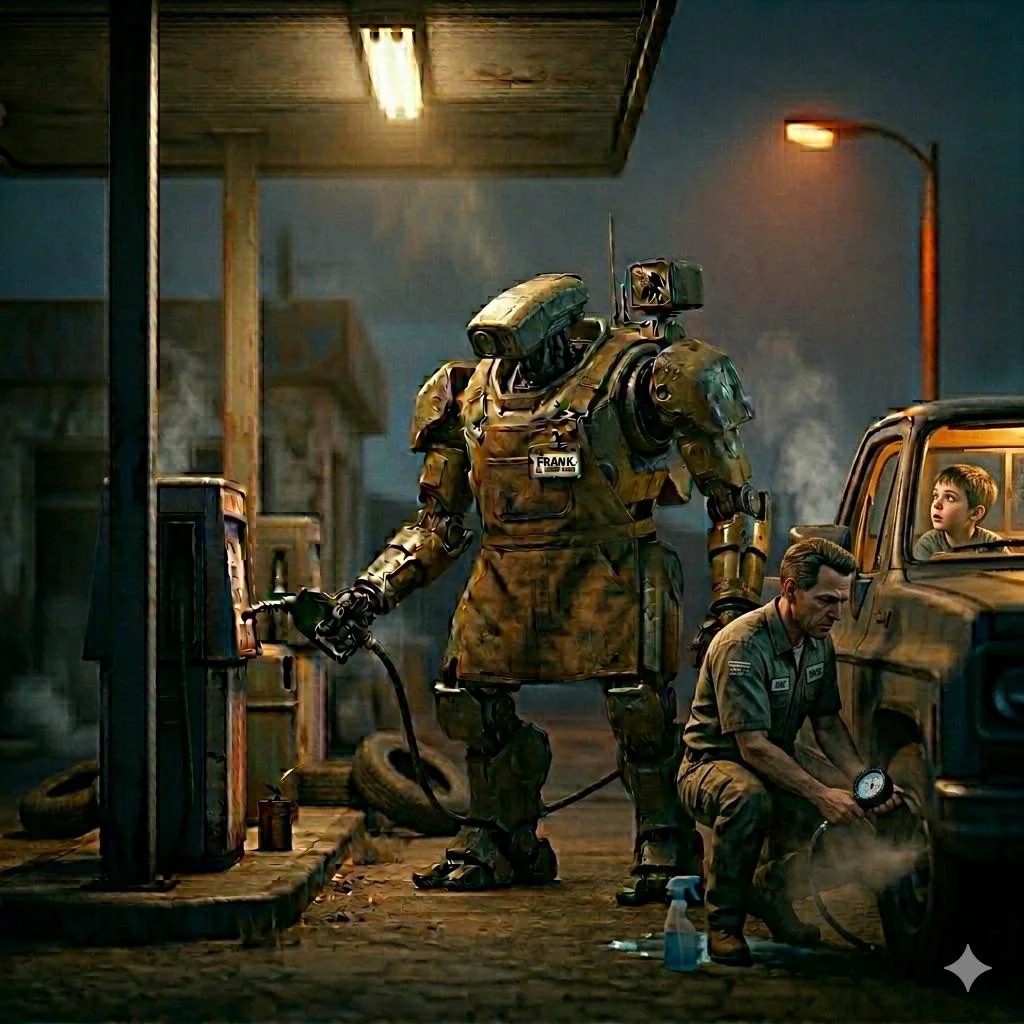 After the dust settled, humans and robots worked along side picture 1 of 1