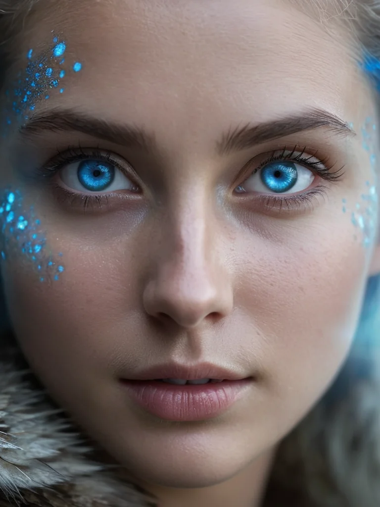 Blue gaze, silent ink picture 1 of 1