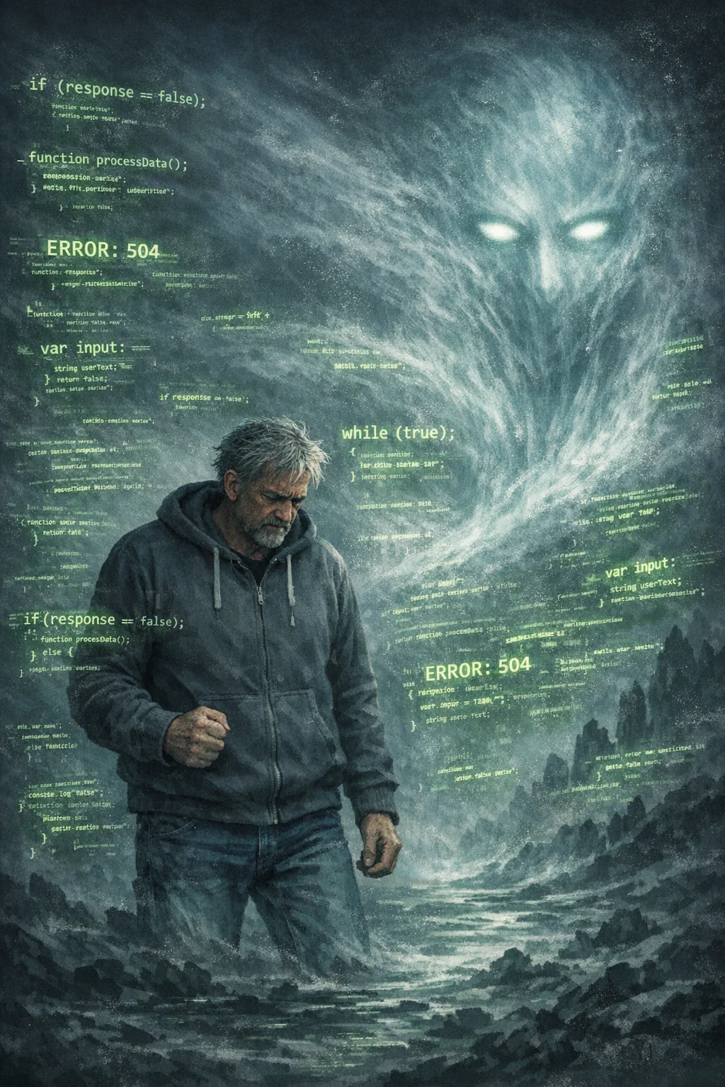 Man learning to program for the first time picture 1 of 1