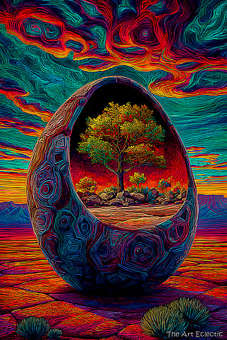 Found a cosmic Easter Egg... inside, the Seed of a Landscape'