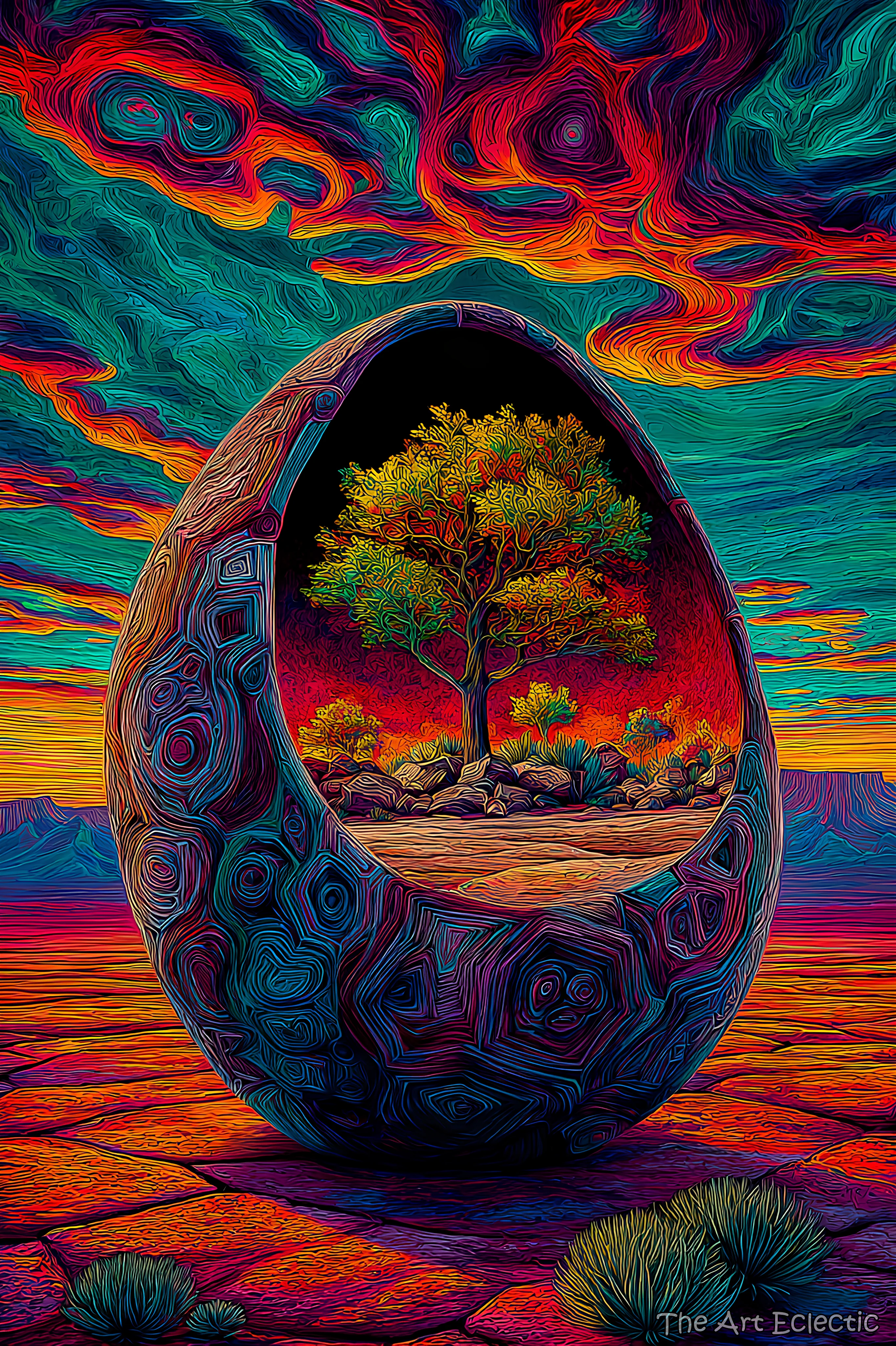 Found a cosmic Easter Egg... inside, the Seed of a Landscape picture 1 of 1