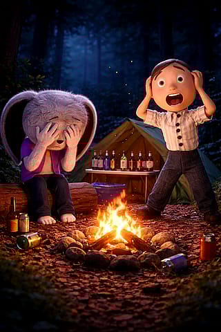 This is gonna get with dark very fast'