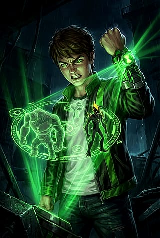 Tried to capture Ben 10's "furious mode" from Ultimate Alien. The green lighting actually worked.'