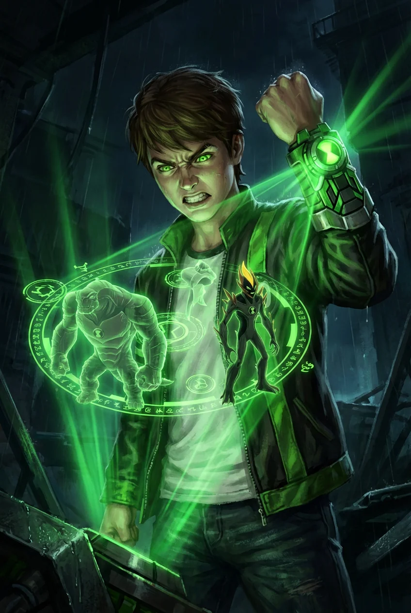 Tried to capture Ben 10's "furious mode" from Ultimate Alien. The green lighting actually worked. picture 1 of 1