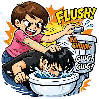 “I wanna put your head down and flush”'