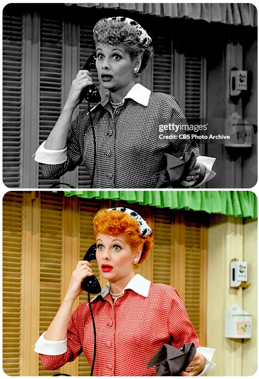 Colorized a screen capture from I Love Lucy picture 1 of 1