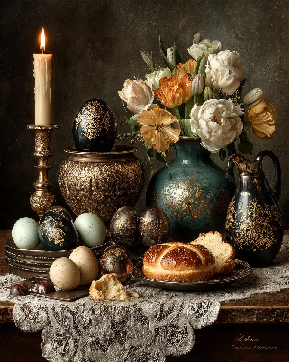 Caravaggio painting Easter — Midjourney V7 picture 7 of 9