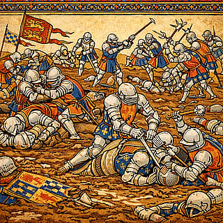 High medieval knightly combat'