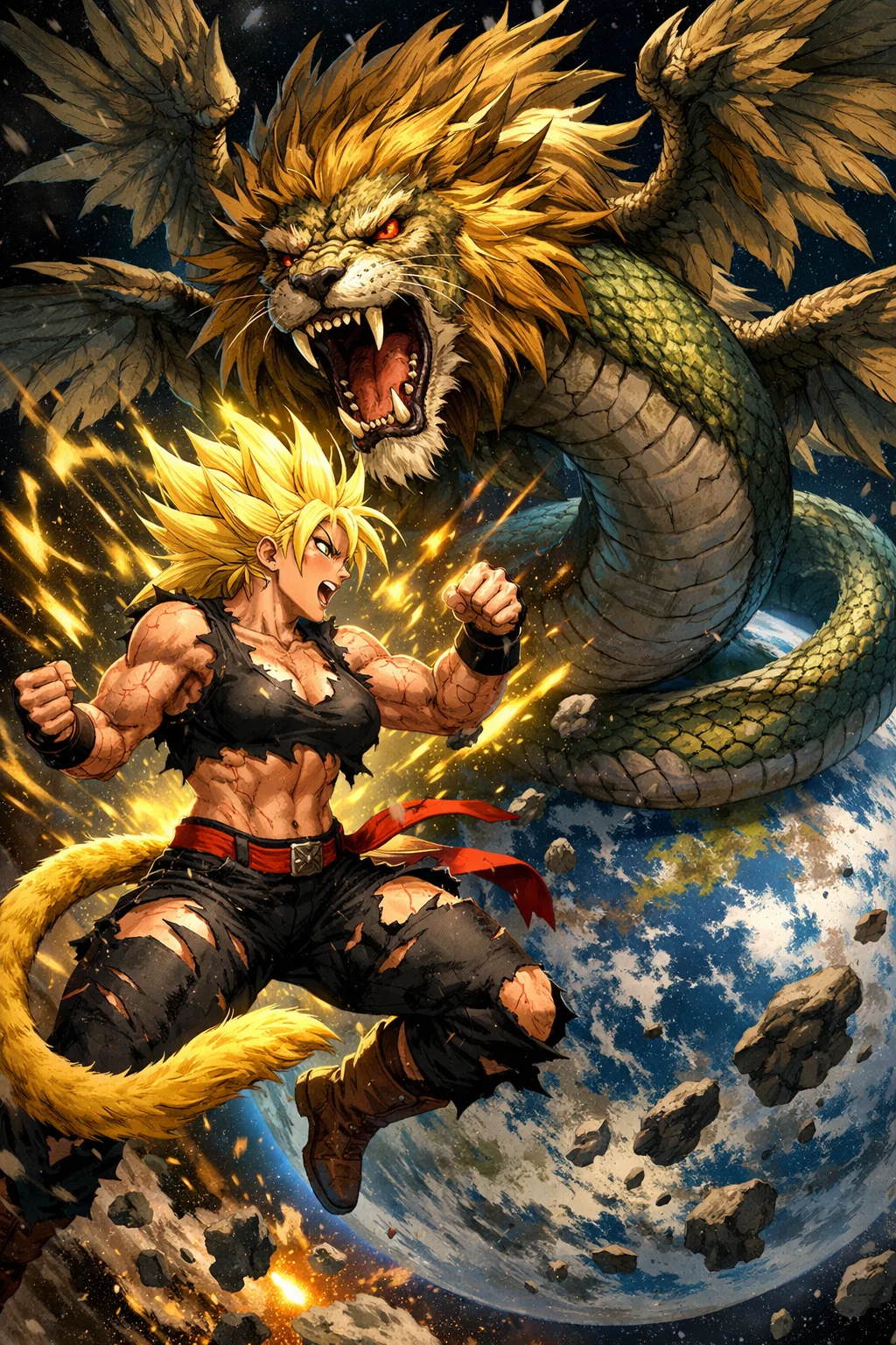 Its Easter Day ! Saiyan girl fights the Angel of the Lord picture 1 of 1