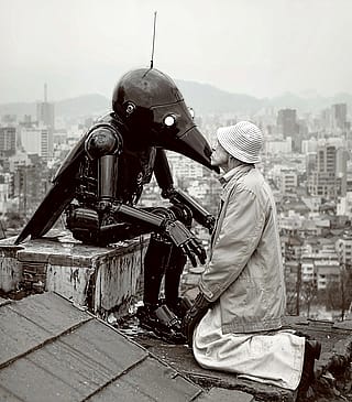 a kiss for good luck'