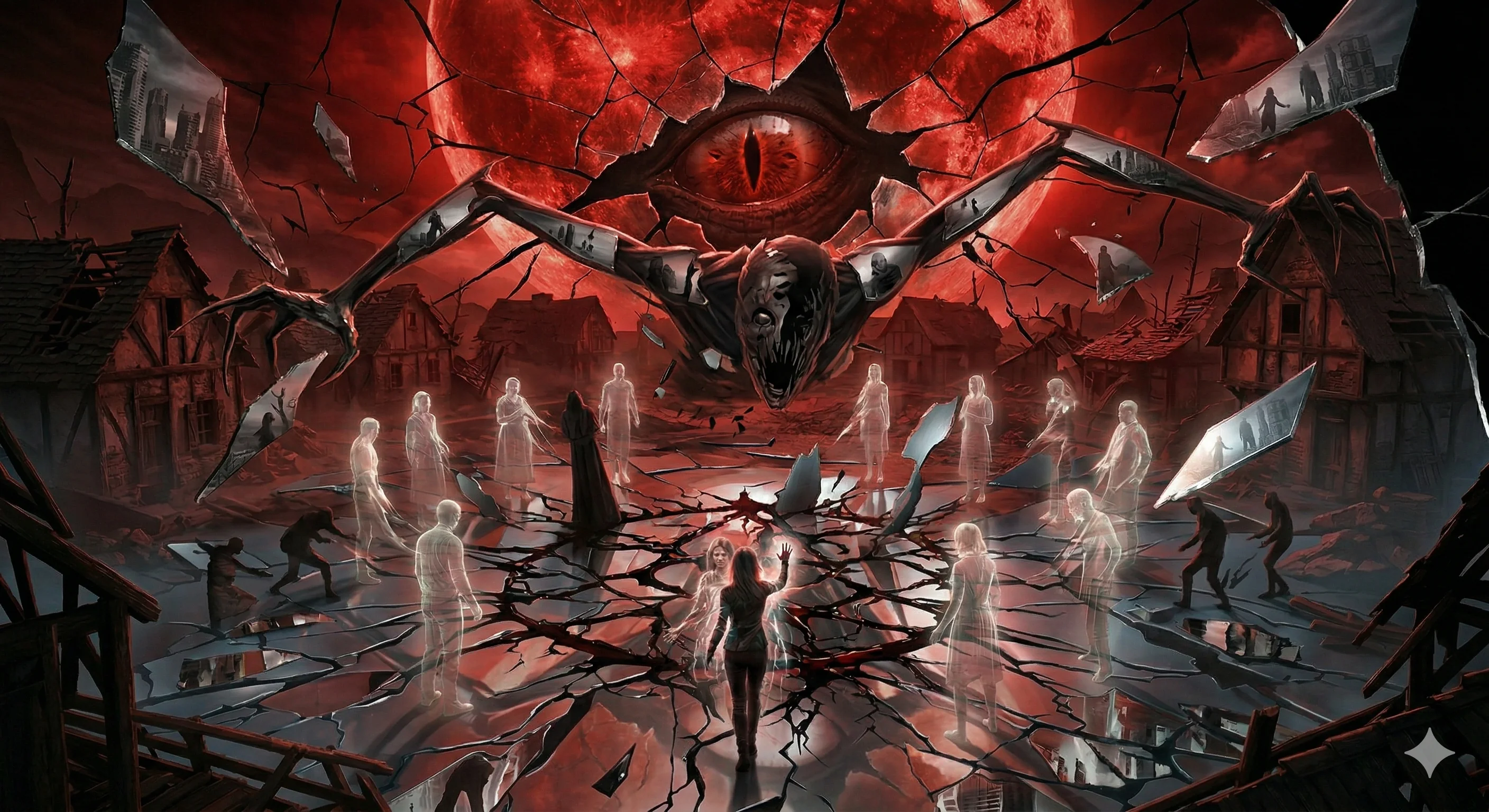 Fractured Reflection of the Blood Moon picture 1 of 1