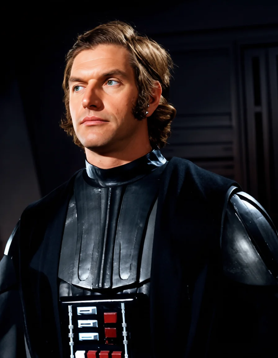 Ghibli version of David Prowse (Darth Vader) from an old B&W photo picture 1 of 2