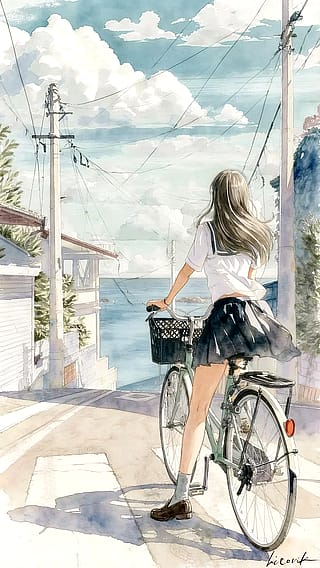 A Hill Touched by Ocean Wind / Phone Wallpaper Archives'