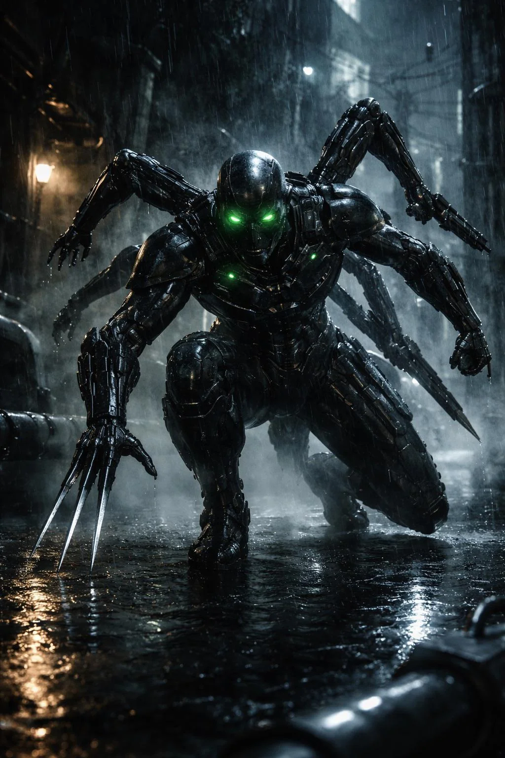 Multi-armed, knowledge-seeking, stealth optimized full-borg conversion, equipped with Wolverine claws. picture 1 of 1