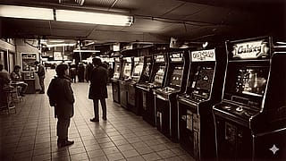 "Arcade Machines in the Passage"'
