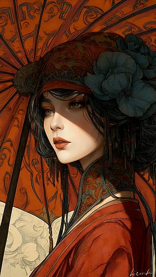 Crimson Elegance in Shadow / Phone Wallpaper Archives'