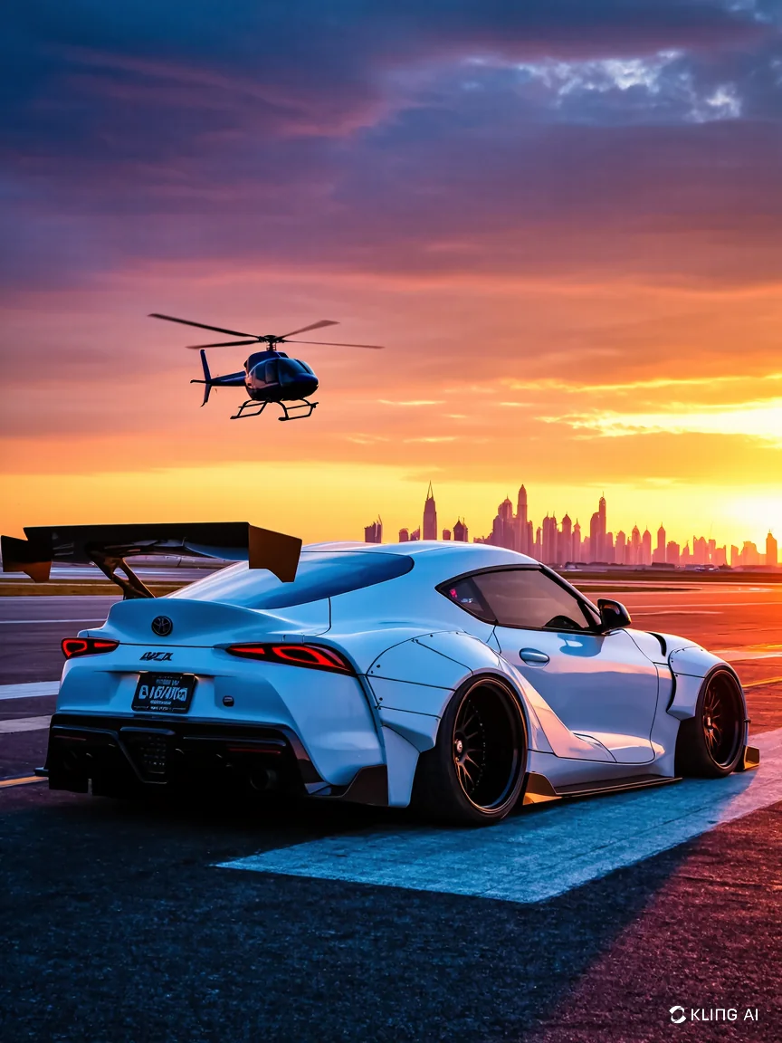 Sport Car and Helicopter picture 3 of 8