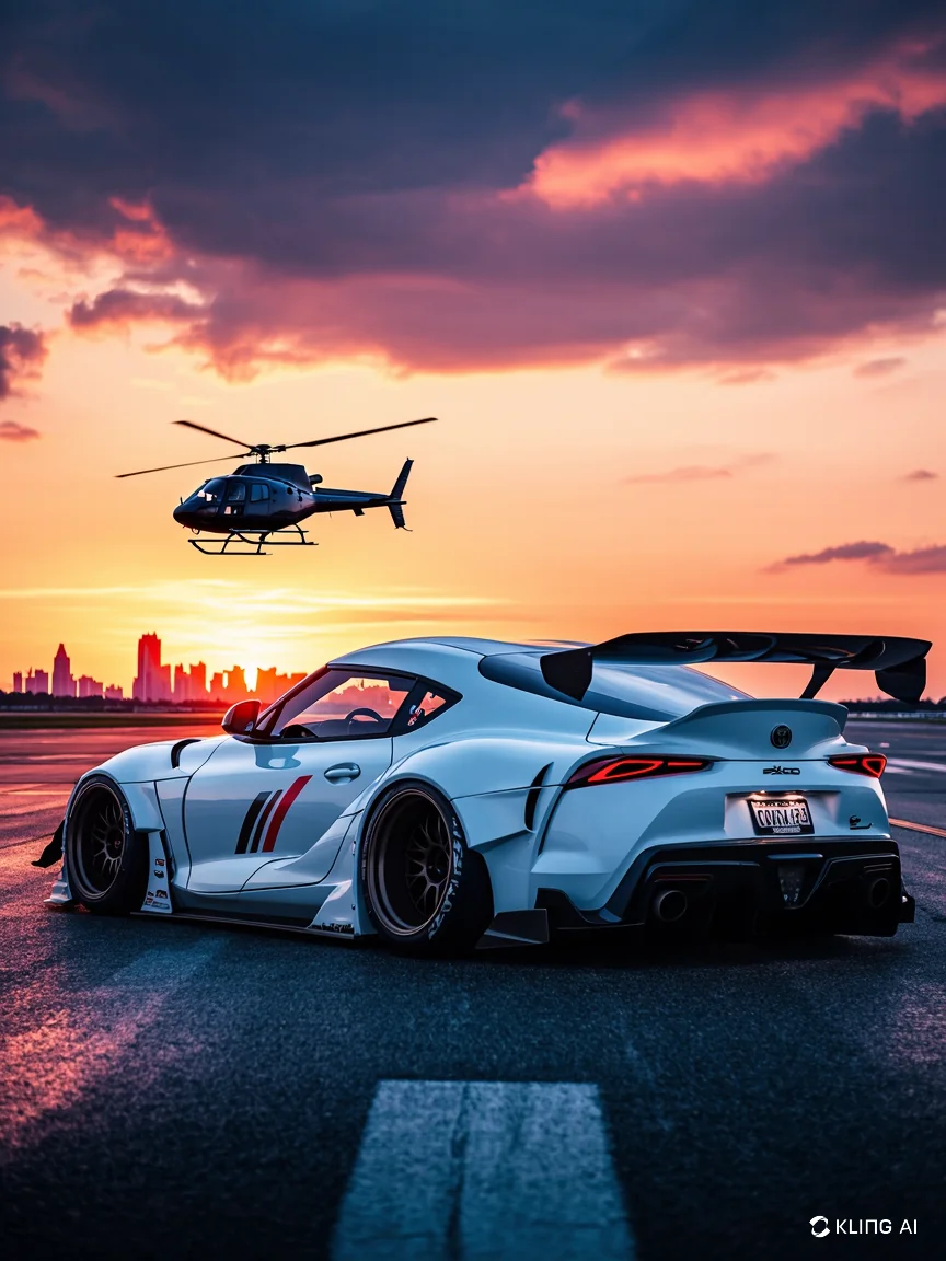 Sport Car and Helicopter picture 5 of 8