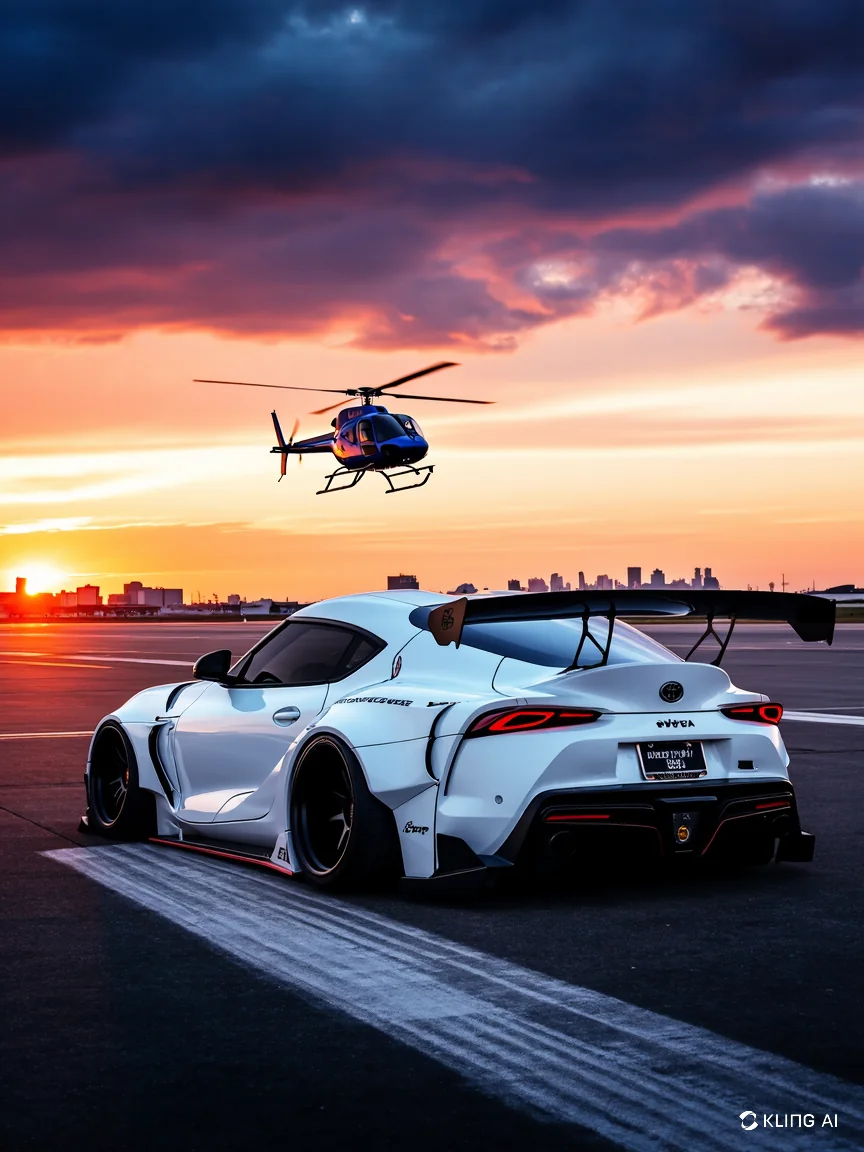 Sport Car and Helicopter picture 7 of 8