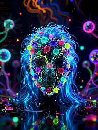 Midnight mirror speaks in stars'