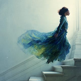 Lady on a $tairway to...?'