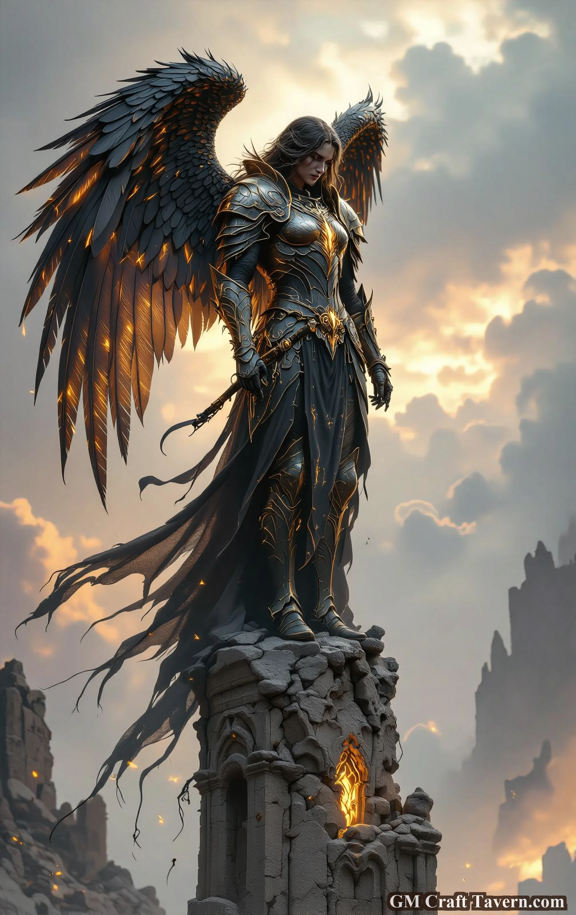 Fallen Angel atop Ruined Spire picture 1 of 1