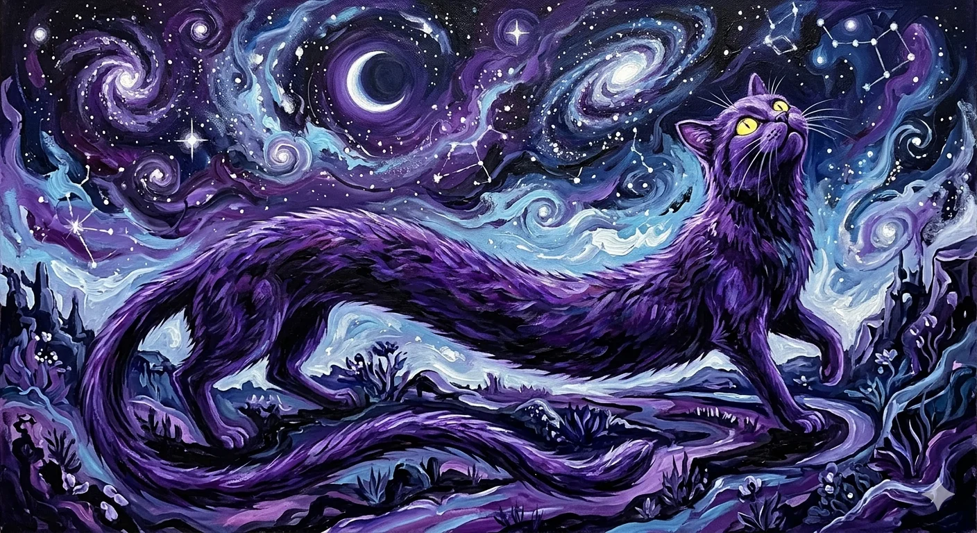 Surreal cat night picture 1 of 1